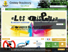 Tablet Screenshot of croissy-beaubourg.fr